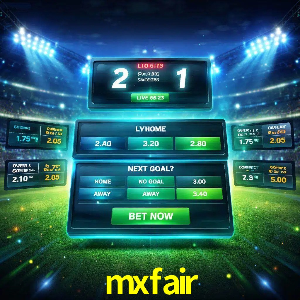 Vista de apuestas en vivo mxfair durante un partido en curso